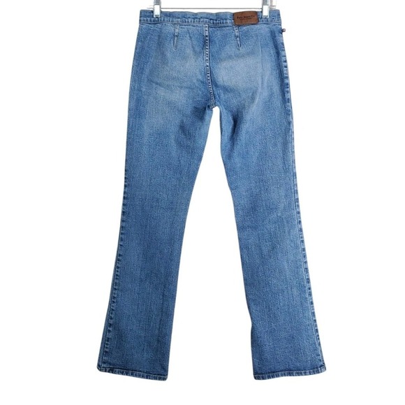 Vtg Y2K Polo Jeans Ralph Lauren Bootcut Womens 8 30x32 Bareback Blue Stretch - Picture 5 of 10